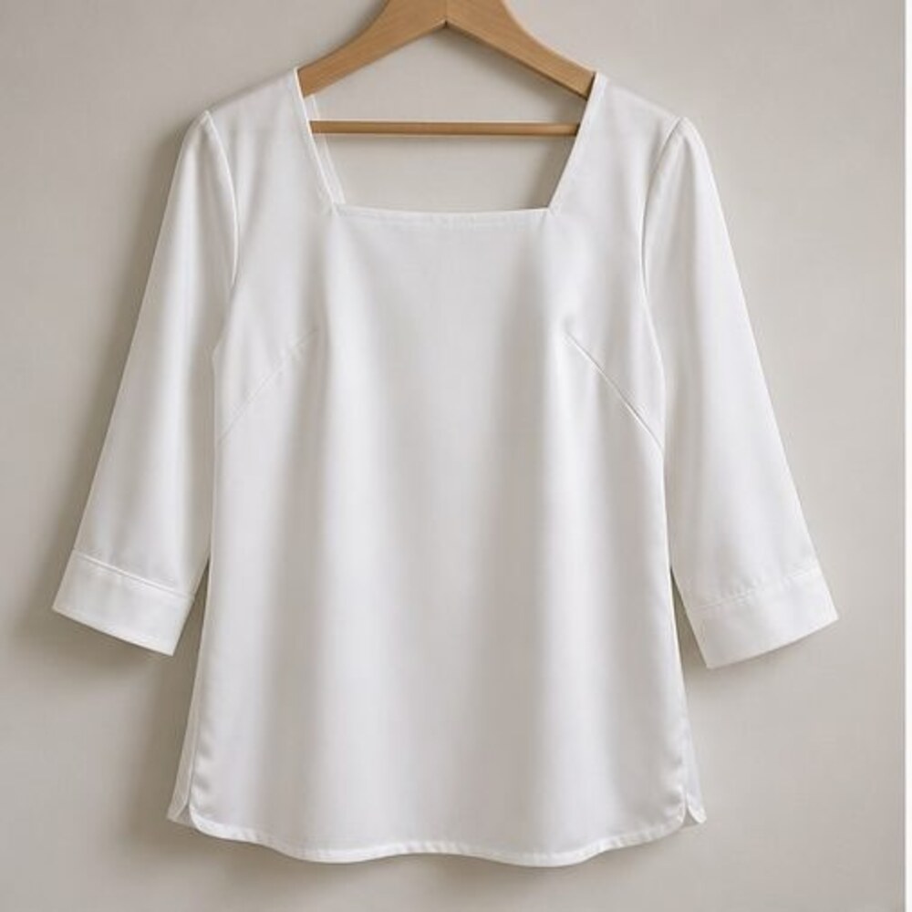 White Ruffle Blouse